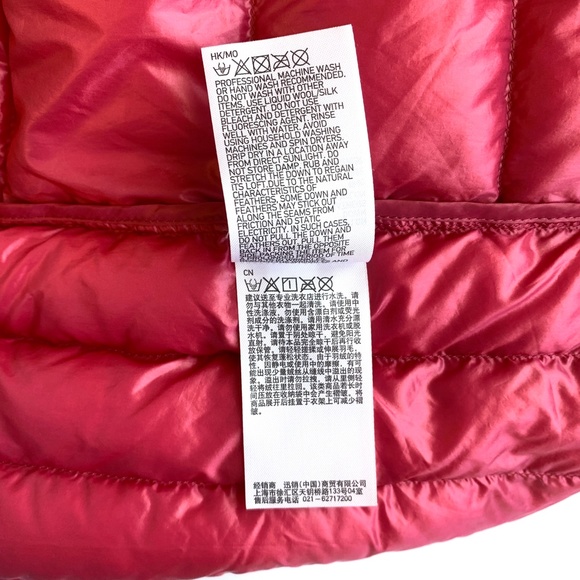 UNIQLO pink ultra light down jacket coat L - Picture 11 of 11